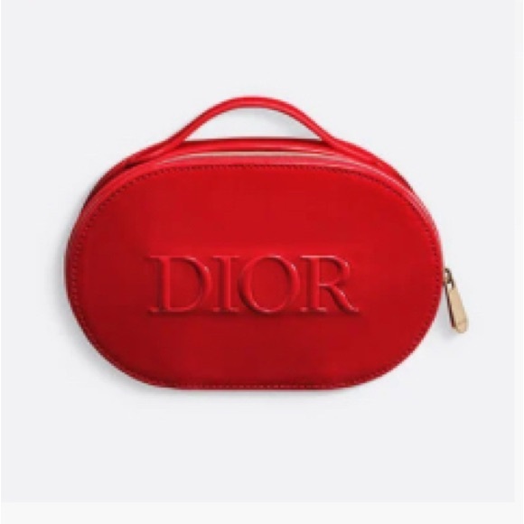 NIB Authentic Dior Red Cosmetic pouch - Picture 1 of 1